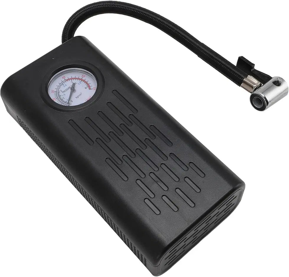1238 portable air compressor tire inflator with digital display and hose, ideal for quick vehicle tire inflation.