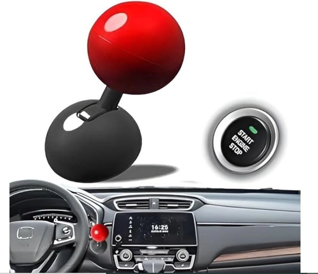 Car engine start-stop button cover from 18279, designed for vehicles, shown as a close-up of the black cover on the ignition switch.
