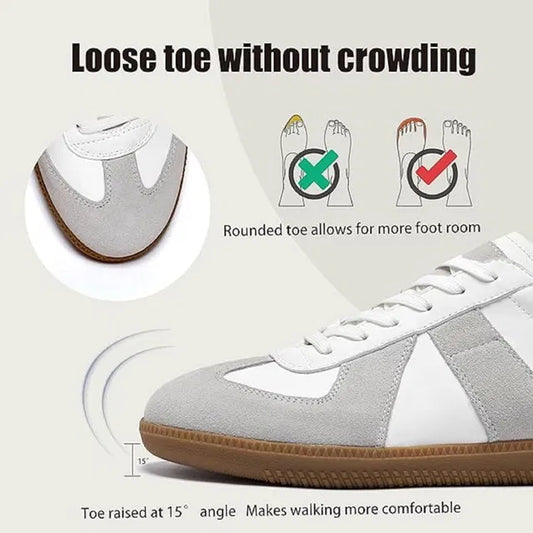 Anjrs men's casual running shoes in black and white with comfortable design, suitable for boys and men, brand 1889.
