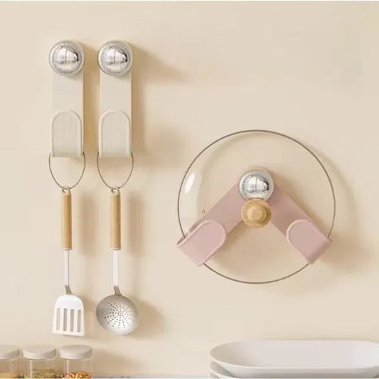 Pot lid holder with suction cup, key holder by 31092, featuring a sleek design and secure suction for organizing keys or small items.