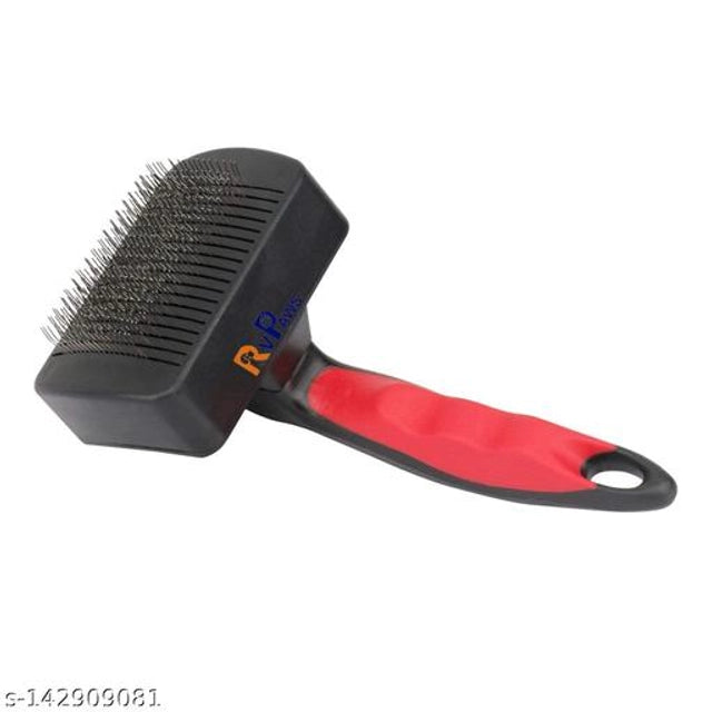 Multicolor ABS plastic slicker brush for pets, 15929 brand, designed for grooming and detangling pet fur.