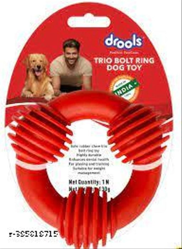 Colorful rubber squeaky dog toy from 15929, designed for pets, featuring bright multicolor rubber with a squeaker inside.