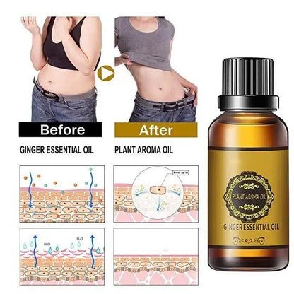 Belly drainage and pain relief oil by 1238, 30ml bottle, natural pain relief ointment for abdominal discomfort and drainage.