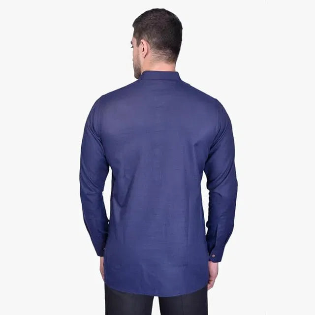 Men's slim fit full sleeve cotton kurta from 6824, shown in a light color, with a classic collar and straight hem.