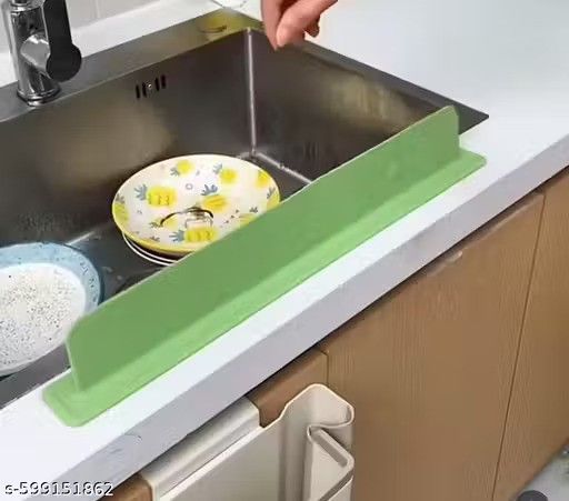Pair of 18057 kitchen sink splash guards for dishwashing, designed to prevent water splashes and keep the sink area clean.