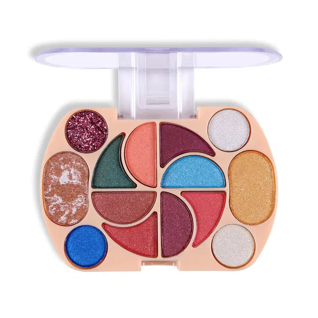 Elpis Gold Long Lasting Eyeshadow in shade 6255, close-up of the shimmering gold eye shadow applied on eyelids.