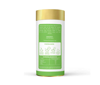 Freshville green tea leaves in a traditional tea pot, showcasing vibrant leaves for brewing fresh green tea.