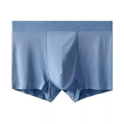 Bright blue Wellness Boost Japanese Boxer Shorts for boys, made by 25976, featuring comfortable active shorts design.