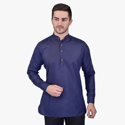 Men's slim fit full sleeve cotton kurta sets from 6824, shown as a pack of two with traditional design and comfortable fit.