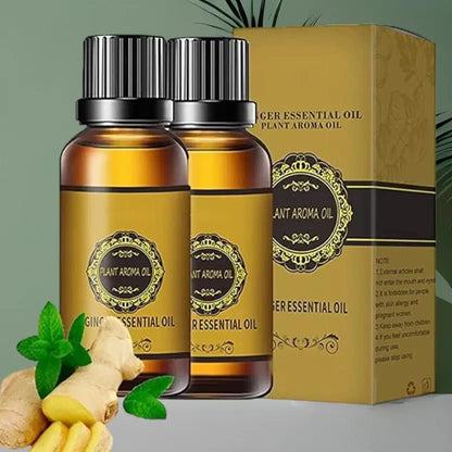 Belly drainage and pain relief oil by 1238, 30ML bottle, used for soothing abdominal discomfort and promoting drainage.