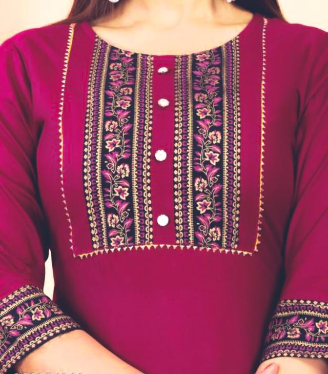 Colorful women's Kurti by 6164 with intricate patterns, showcasing a traditional design ideal for casual or festive wear.