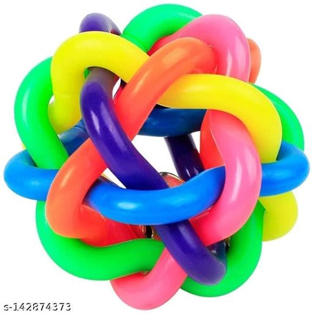 Colorful silicone chew toy for pets, durable and flexible pet bed accessory in vibrant multicolor from brand 15929.