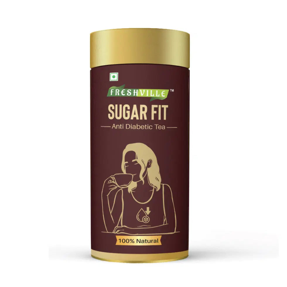 Freshville Sugar Fit Tea in a ceramic tea pot, ideal for brewing herbal tea, with a classic design and a glossy finish.