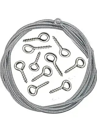 Power tools curtain wire by 18875, featuring a sturdy metal design for hanging curtains and lightweight installation.