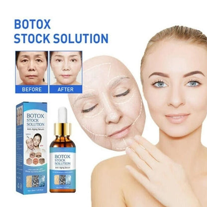 Botox Stock Solution Anti-Ageing Face Serum massage oil by 1361, 30 ml pack of 3, smooths and revitalizes aging skin.