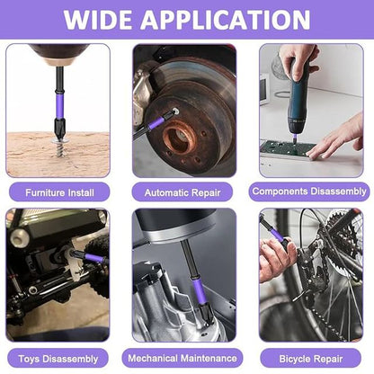 High performance magnetic screwdriver drill bit set from 26345, featuring durable bits for hand tools and DIY projects.