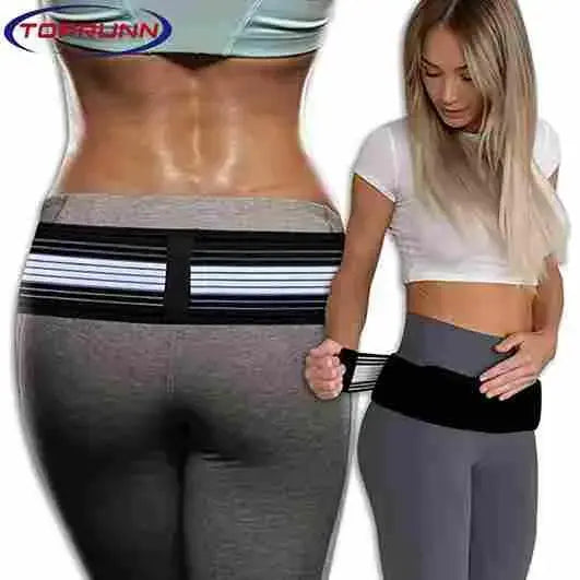 Advanced fitness belt by 587, muscle toning belt with adjustable straps and padded design for effective workout support.