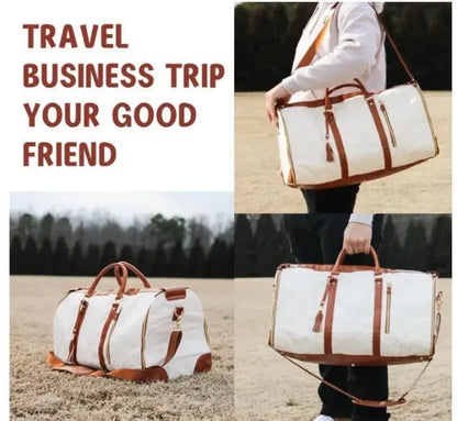 Small convertible travel garment bag by 1238, versatile 2-in-1 hanging suitcase and large duffle for women, ideal for travel organization.