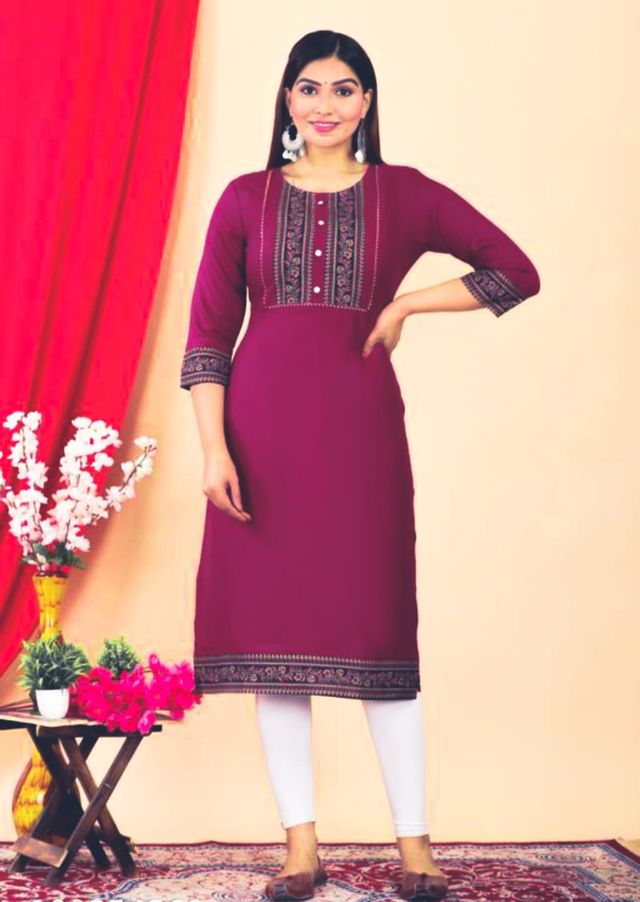 Elegant Women's Kurti by 6164 featuring colorful floral patterns and traditional design, perfect for casual and festive wear.
