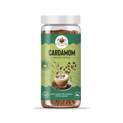 Brewstar Cardamom Coffee in a traditional coffee pot, showcasing aromatic coffee with cardamom spices in a ceramic brewing vessel.