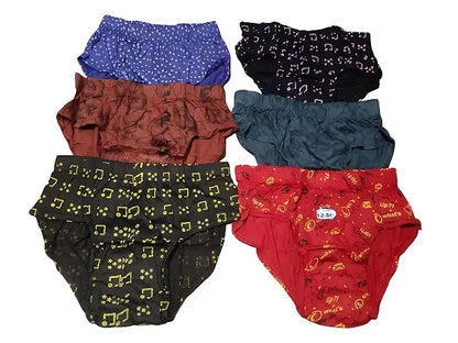 Set of 6 multicolor women's hipster briefs in a pack, featuring comfortable and stylish women's panties from 18944.