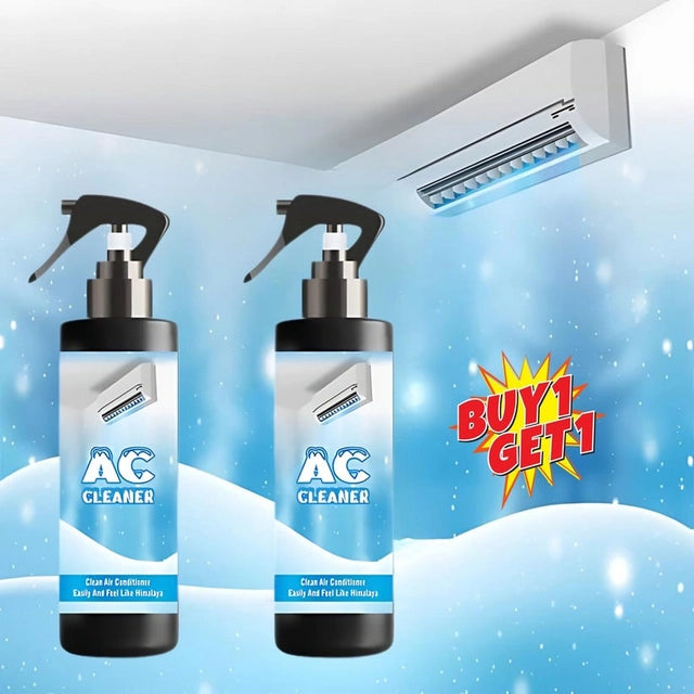 Pack of two 35490 AC cleaner degreasing sprays with spray nozzles, designed for cleaning air conditioner components.