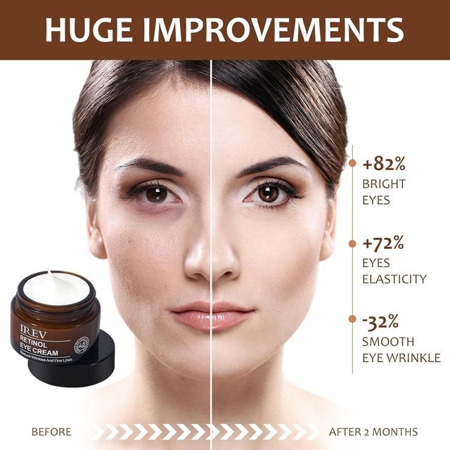 Two 30 ml jars of 1361 Retinol Eye Cream, hydrating skincare product for under-eye area, in a pack of two.
