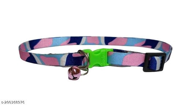 Multicolor 0.25-inch pet neck collar belt, suitable for small pets, featuring adjustable strap and comfortable fit.