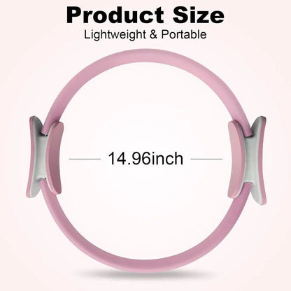 Exercise Pilates ring by 1238, showing a lightweight circular exercise tool used for strength and flexibility workouts.