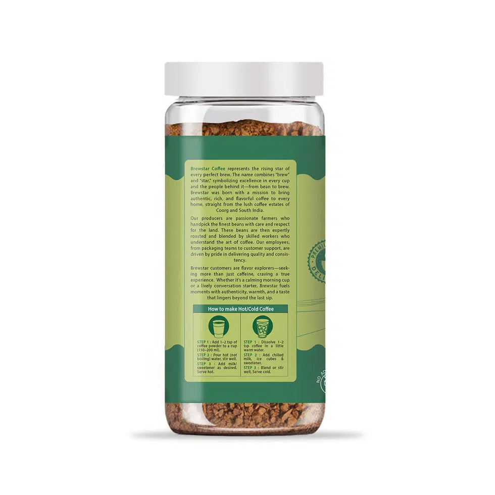 Brewstar Cardamom Coffee in a coffee pot, featuring aromatic coffee beans and a traditional brewing setup.
