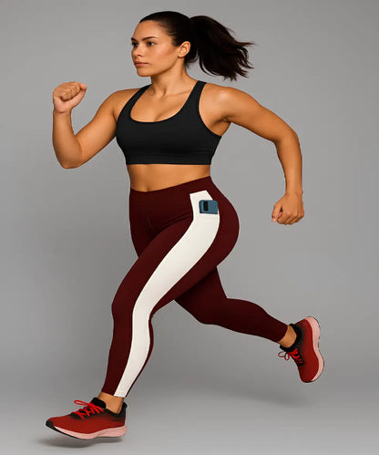Girls' yoga pants by 26056, comfortable stretchable athletic leggings for active wear, shown in a natural pose.