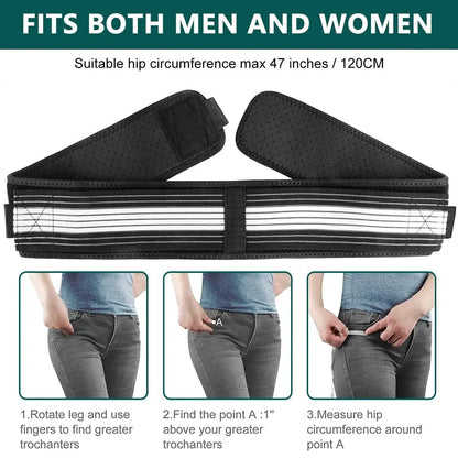 Lower back support brace for men and women from 1238, showing adjustable straps and ergonomic design for pain relief.