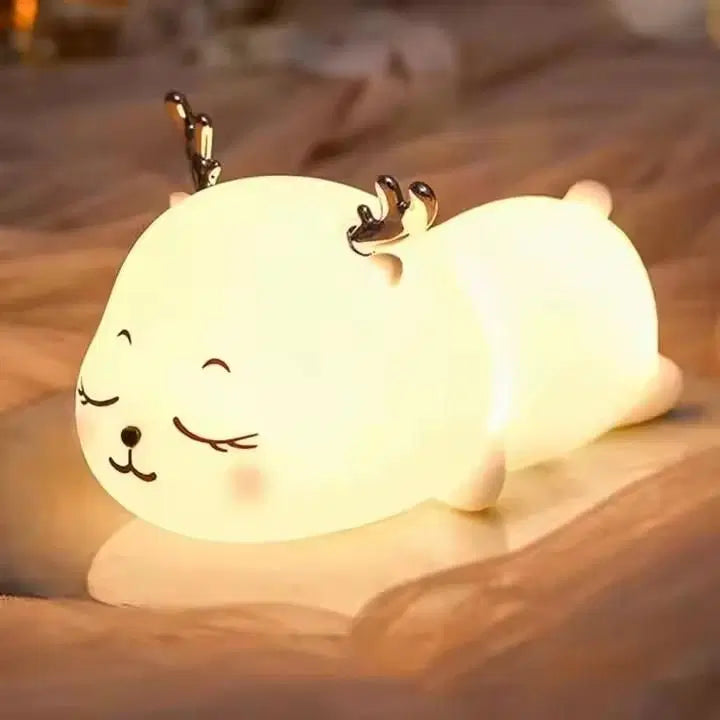 Bright nursery night light with battery powered design from 1238, providing soft illumination for a child's room.