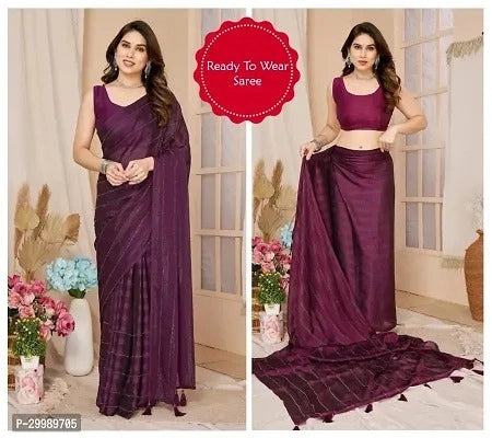 Bottle green georgette striped saree for women, 6.3 meters, with elegant drape and intricate stripe pattern, from brand 6706.