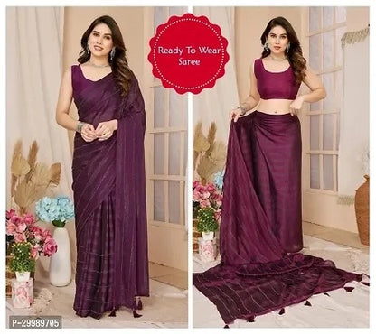 Bottle green georgette striped saree for women, 6.3 meters, with elegant drape and intricate stripe pattern, from brand 6706.