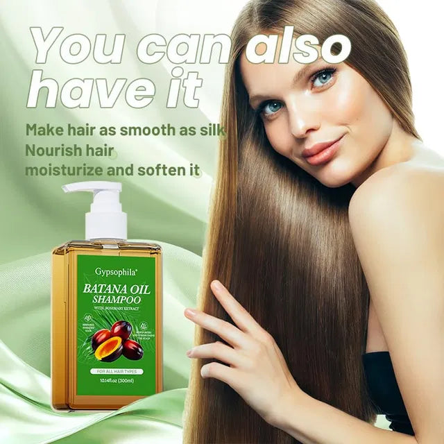 1361 Batana Oil Shampoo for hair growth in a 300ml bottle, featuring creamy formula for nourishing hair and scalp.