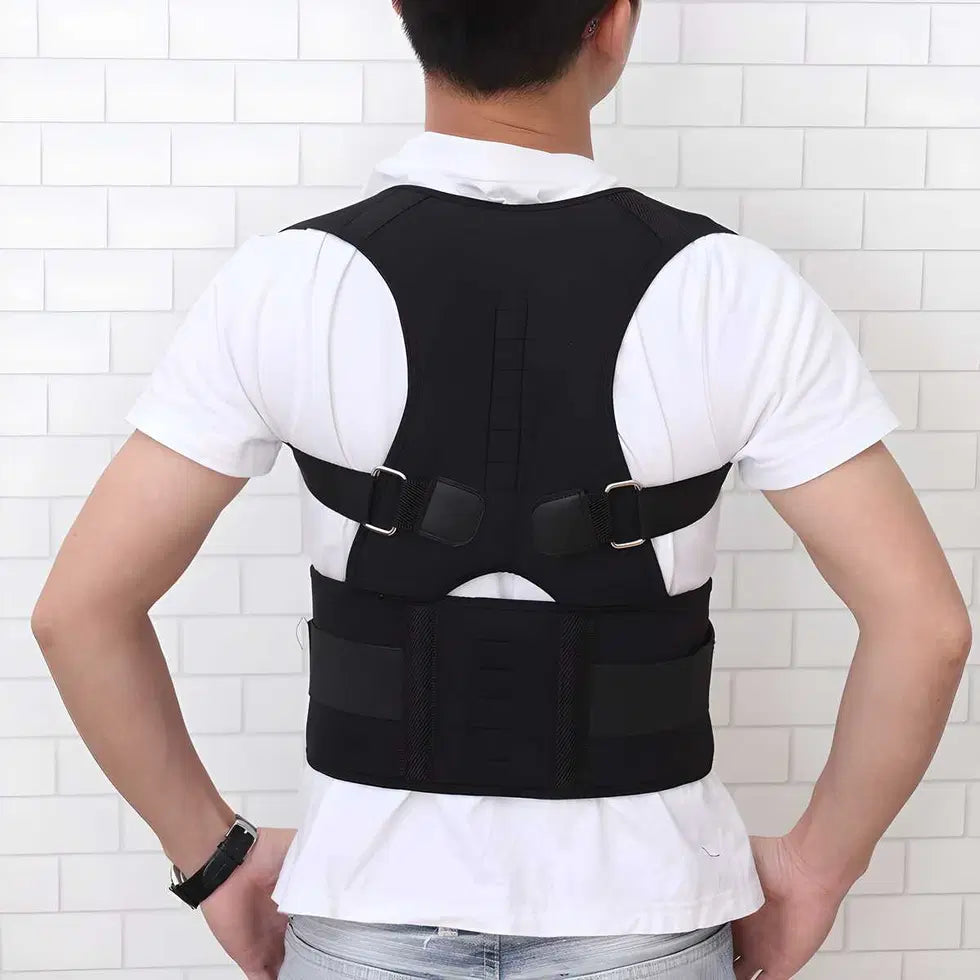 Back and abdomen support pain relief belt from 1238, a comfortable back brace with adjustable straps for lumbar and abdominal support.