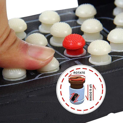 Spring Acupressure and Magnetic Therapy Accu Yoga Paduka slippers with textured soles for foot massage and relaxation.