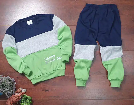 Multicolor boys' full sleeves tracksuit by 8969 for ages 7-8, featuring comfortable fabric and stylish design.