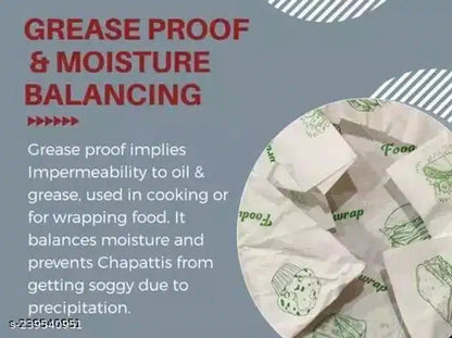 Food wrapping butter paper roll by 7742, two 25-meter rolls of food-grade paper for wrapping and protecting food items.