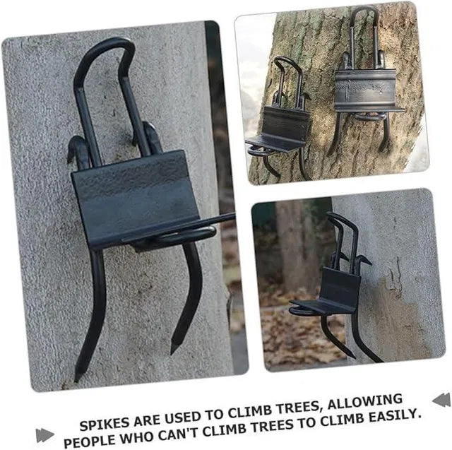 Pair of multi-tool tree climbing gear for gardening, featuring durable straps and safety features, ideal for arborists and gardeners