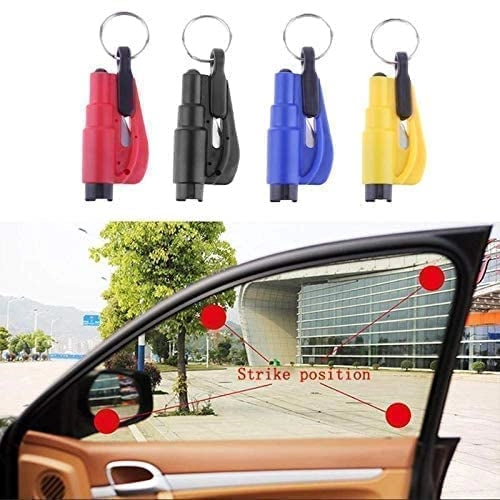 18057 3-in-1 emergency safety hammer with glass breaker and seat belt cutter, compact handheld tool for auto rescue.