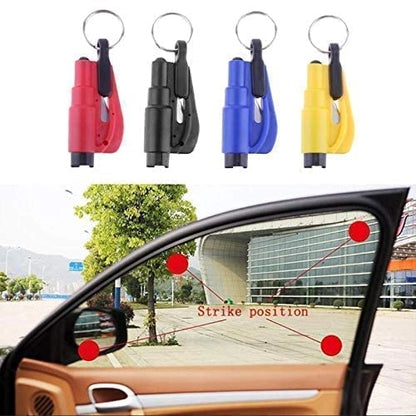 18057 3-in-1 emergency safety hammer with glass breaker and seat belt cutter, compact handheld tool for auto rescue.