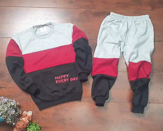 Multicolor boys' full sleeves tracksuit for ages 3-4 years, stylish and comfortable boys' tracksuit by 8969.