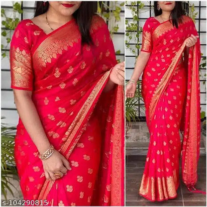 Brown Jacquard saree for women with intricate woven patterns, 6.3 meters long, from the 6246 brand.