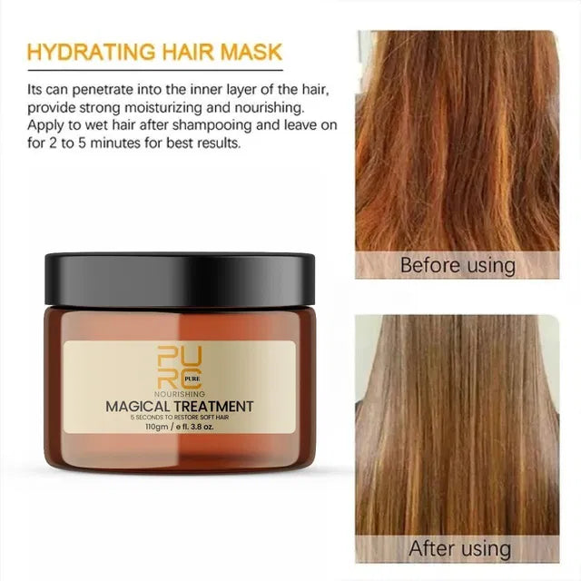 Pure Magical Treatment 5 Second hair curler restores soft, shiny hair in seconds, 110g pack, by 16182.