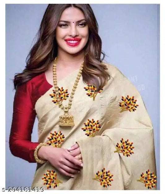 Off white Jacquard saree for women with intricate pattern, 6.3 meters, by 6246, showcasing elegant traditional attire.