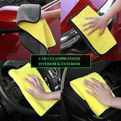 Pack of 2 1238 automotive double-sided cloths and towels for cleaning and detailing cars, featuring soft, absorbent fabric.