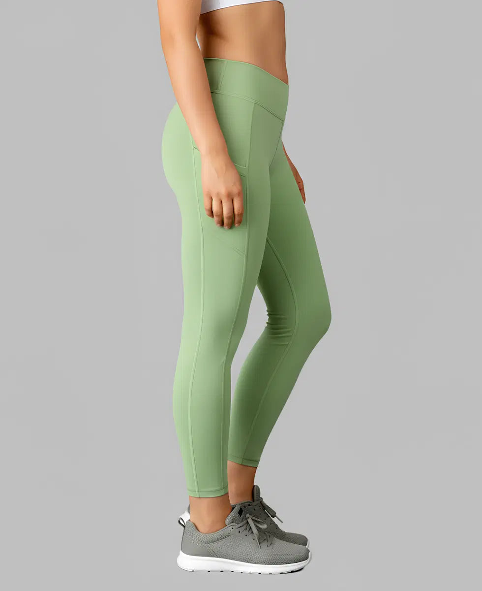 Girls' yoga pants by 26056, comfortable stretch leggings for active wear, shown in a relaxed fit with a soft waistband.
