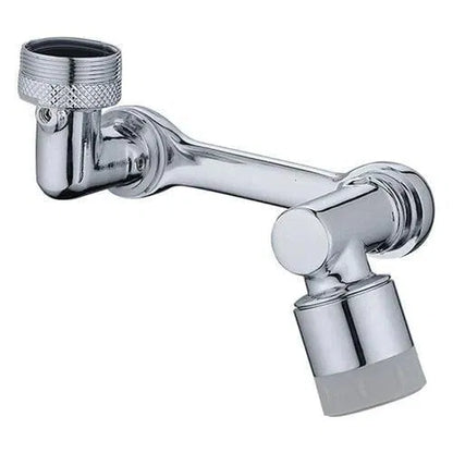 Two-mode splash filter kitchen tap faucet by 19202 with extended spout and sleek design, showing water flow options.